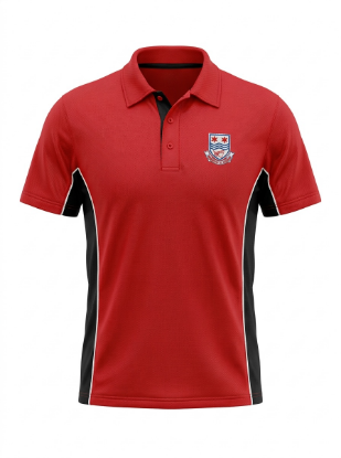 Picture of Frederick Gough Black/ Red PE Polo